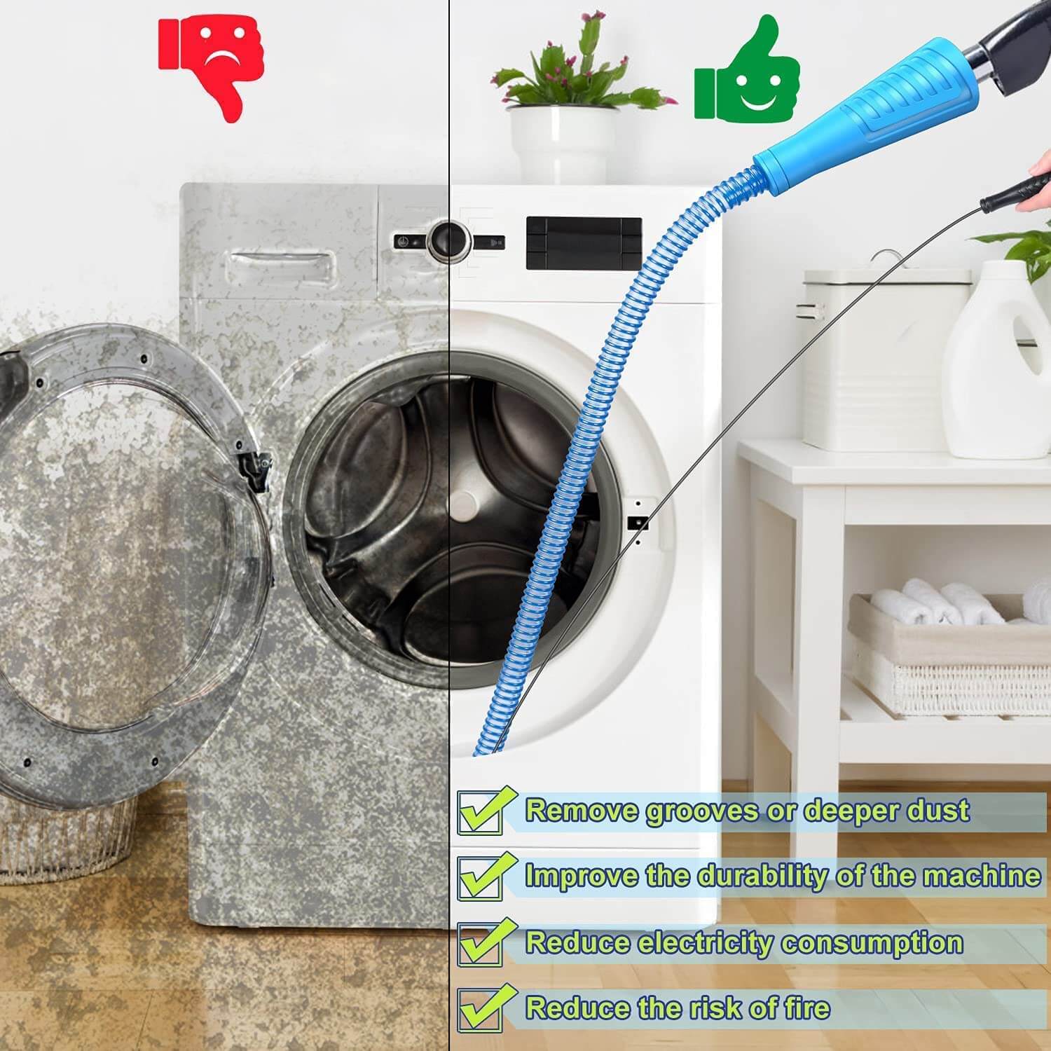 Flexibler Fusselentferner Saugschlauchaufsatz-Bella Webshop