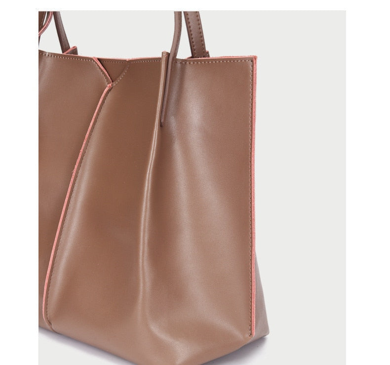 Frauen Leder Tote Tasche-Bella Webshop