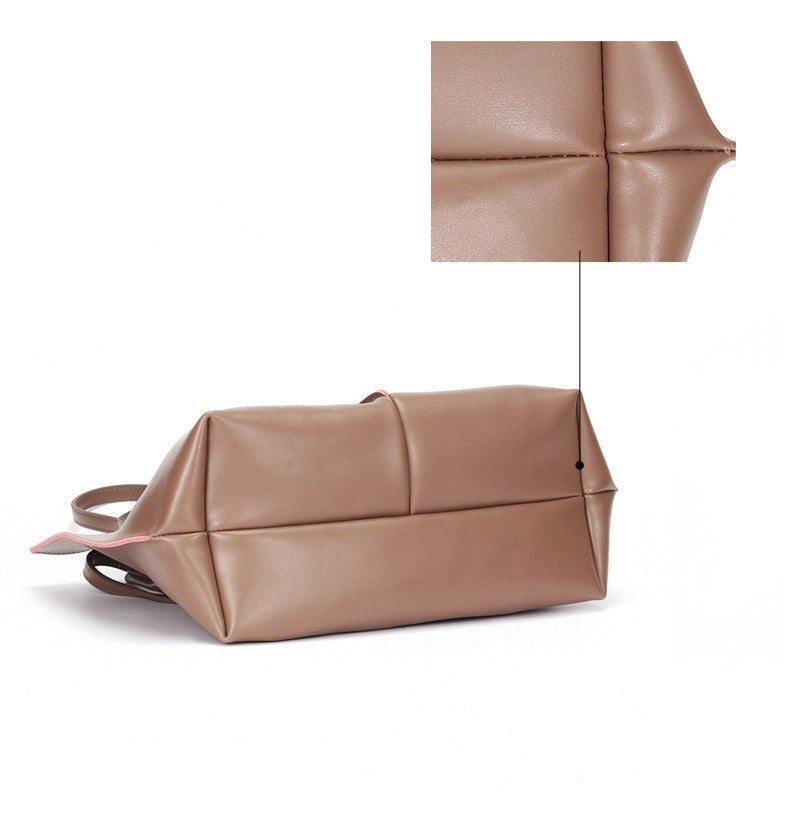 Frauen Leder Tote Tasche-Bella Webshop