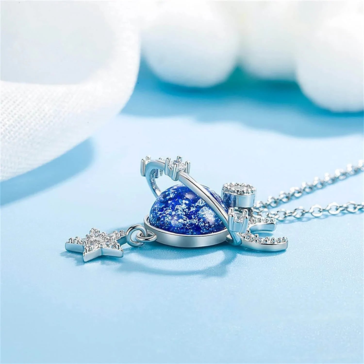 Für Meine Wunderschöne Tochter | Rotierender Mond &amp; Stern Halskette-Bella Webshop