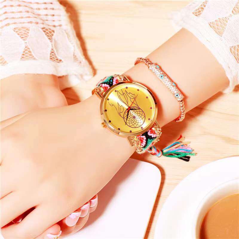 Geflochtene Traumfänger-Uhr-Bella Webshop