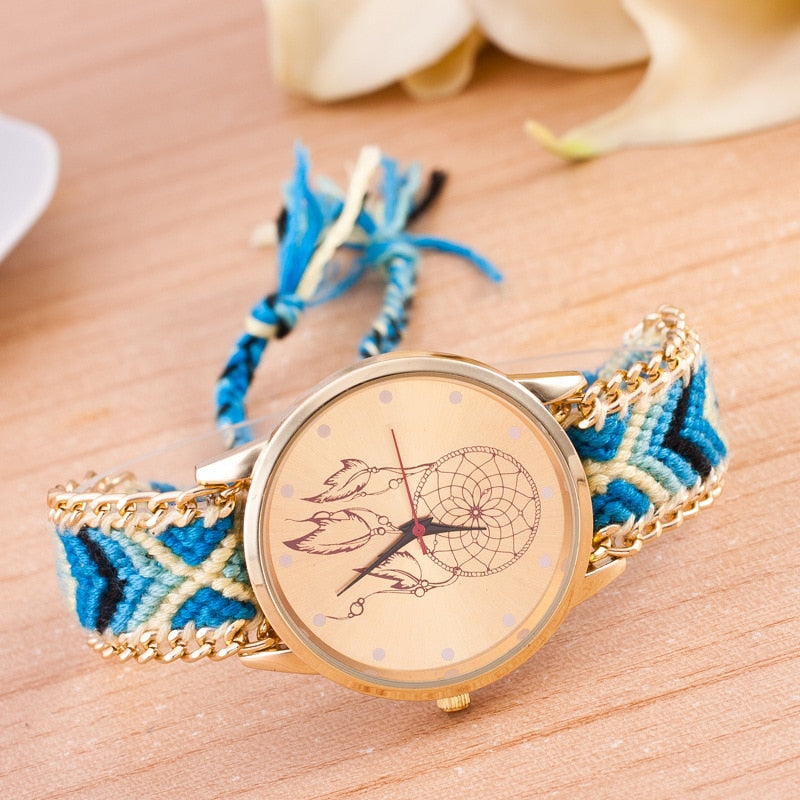 Geflochtene Traumfänger-Uhr-Bella Webshop