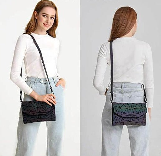 Geometrische Leuchtende Crossbody-Tasche-Bella Webshop
