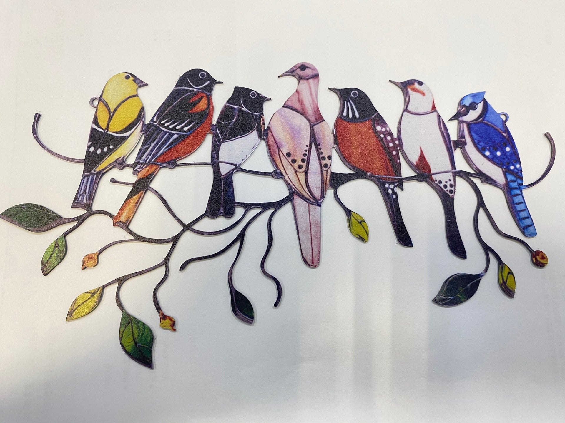 Glasmalerei Vogel Sonnenfänger-Bella Webshop