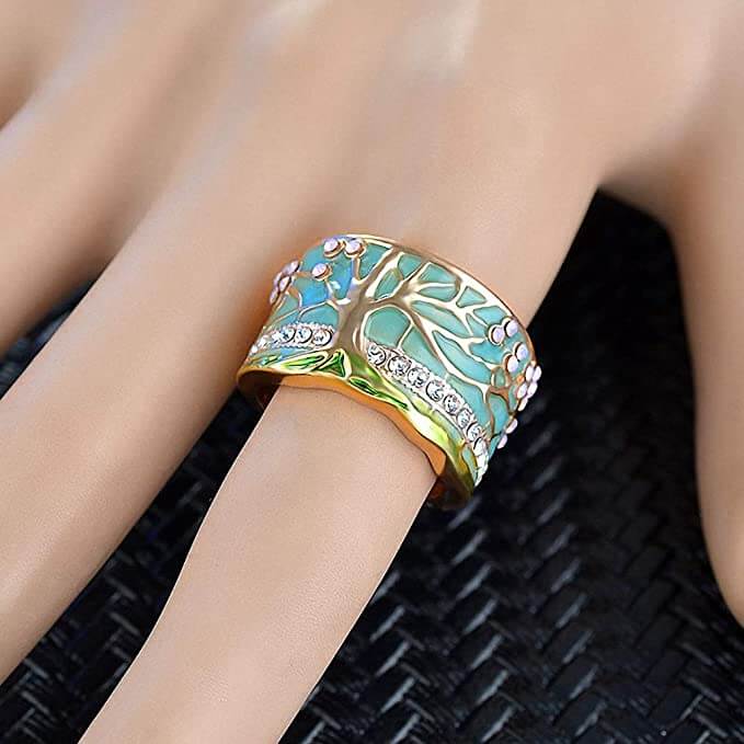 Glücksbaum Opal Ring-Bella Webshop