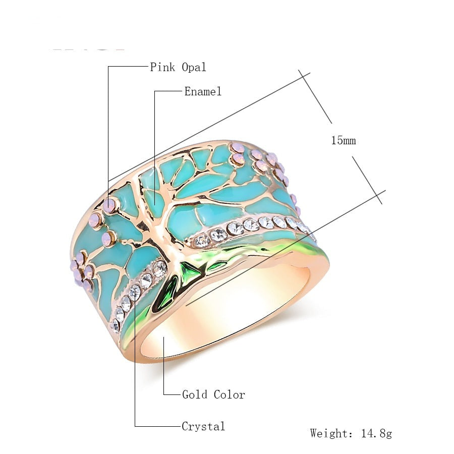 Glücksbaum Opal Ring-Bella Webshop