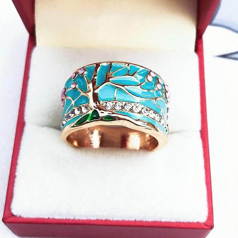 Glücksbaum Opal Ring-Bella Webshop