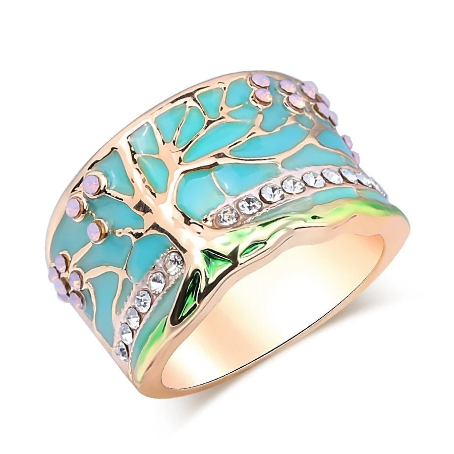 Glücksbaum Opal Ring-Bella Webshop