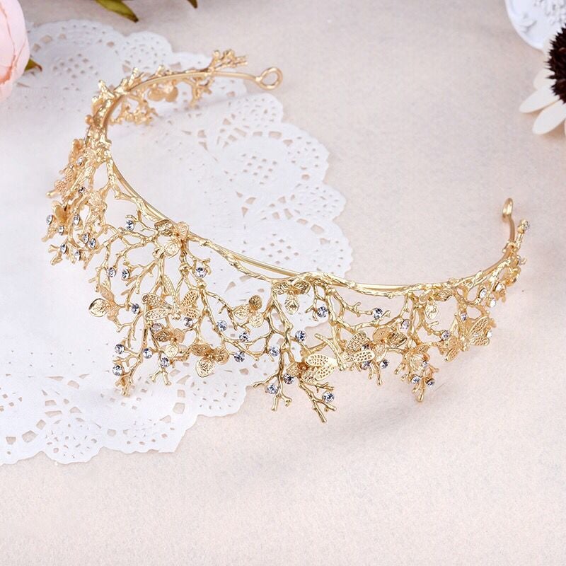 Gold Dragonfly Woodland Gatherer Krone-Bella Webshop