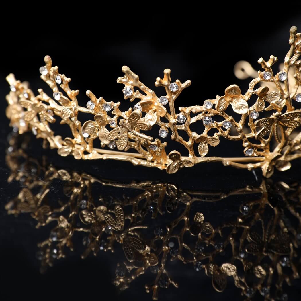 Gold Dragonfly Woodland Gatherer Krone-Bella Webshop
