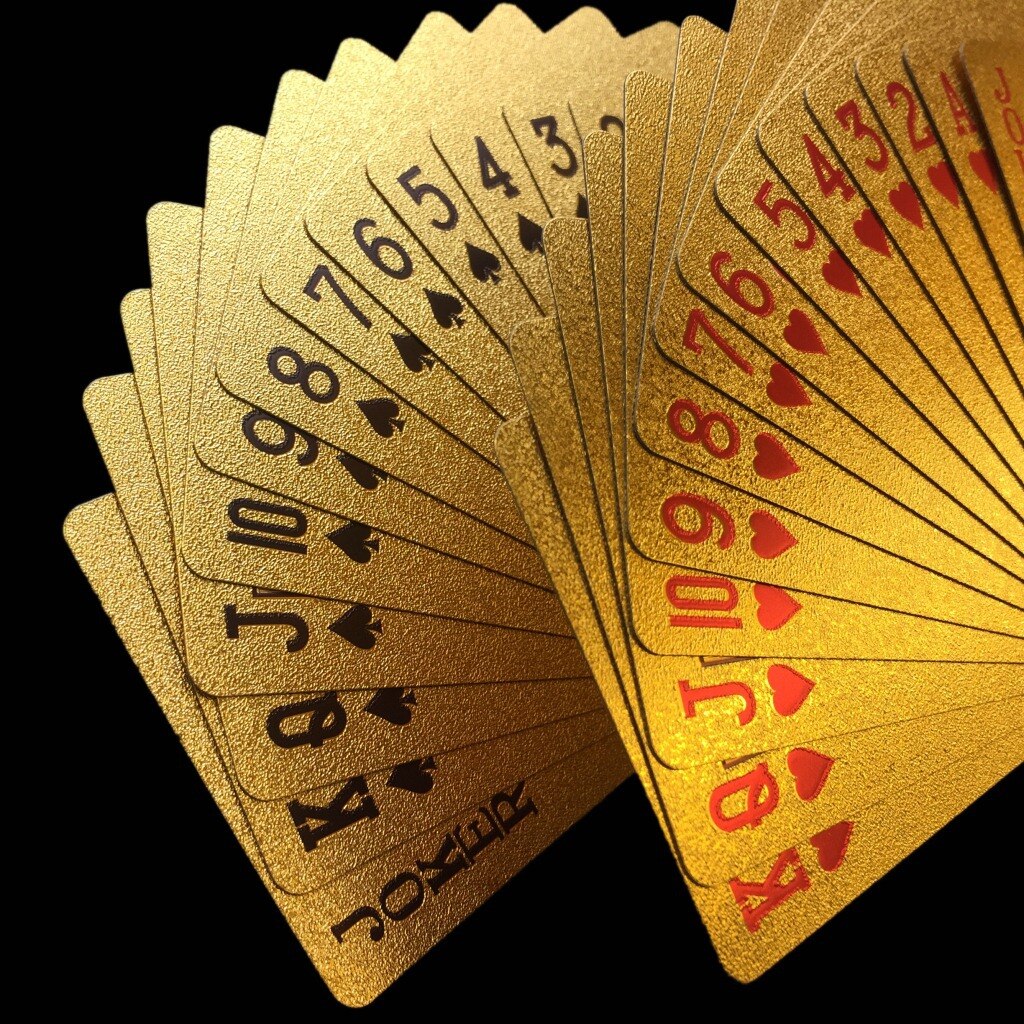 Gold Spielkarten-Bella Webshop