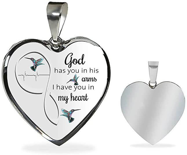 Gott Hat Dich In Seinen Armen Kolibri Halskette-Bella Webshop