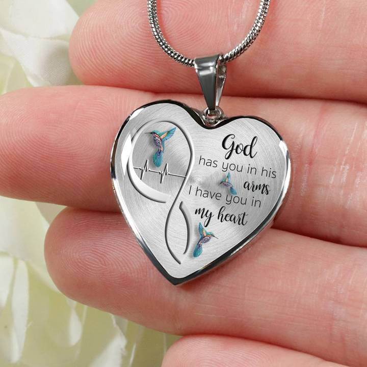 Gott Hat Dich In Seinen Armen Kolibri Halskette-Bella Webshop