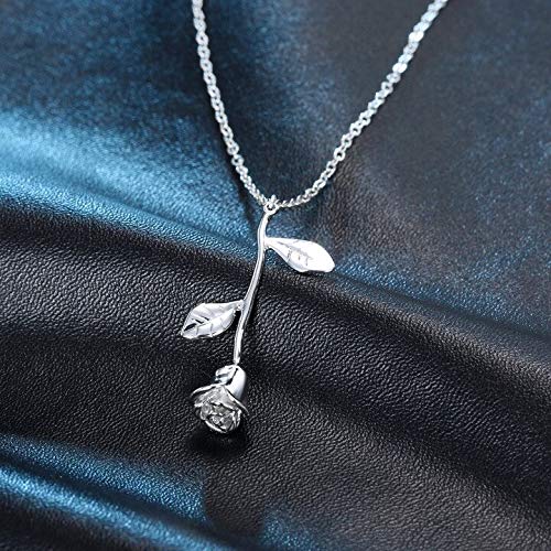 Halskette Mit Rosenanhänger-Bella Webshop