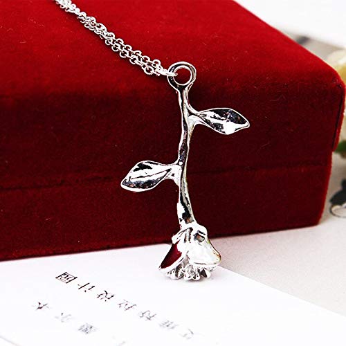 Halskette Mit Rosenanhänger-Bella Webshop