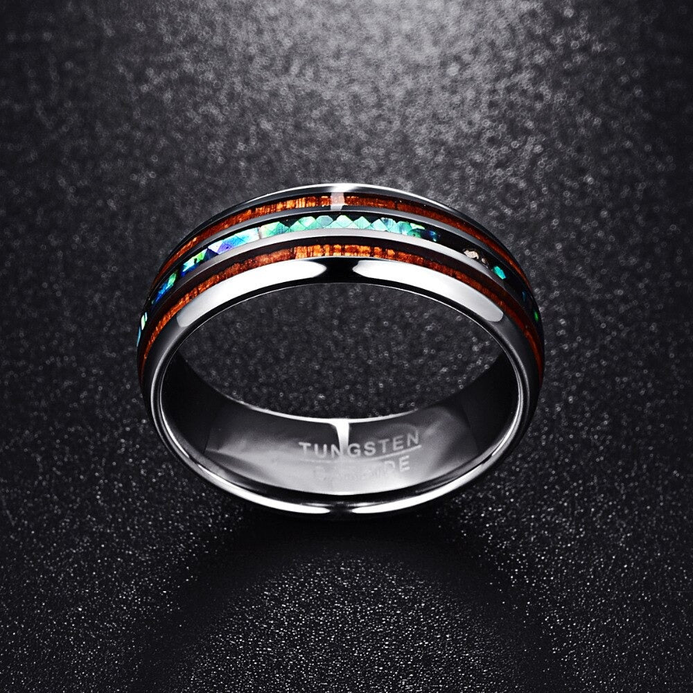 Hawaiianischer Koa Holz Ring-Bella Webshop