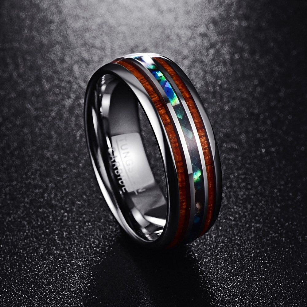Hawaiianischer Koa Holz Ring-Bella Webshop