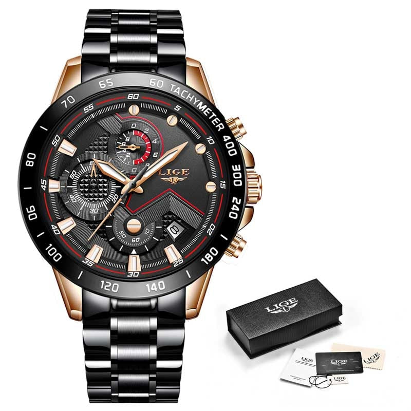 Herren-Chronograph-Luxus-Armbanduhr-Bella Webshop