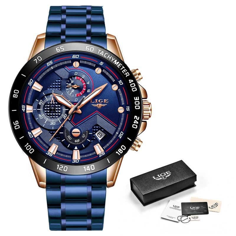 Herren-Chronograph-Luxus-Armbanduhr-Bella Webshop