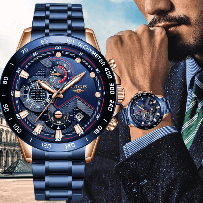 Herren-Chronograph-Luxus-Armbanduhr-Bella Webshop