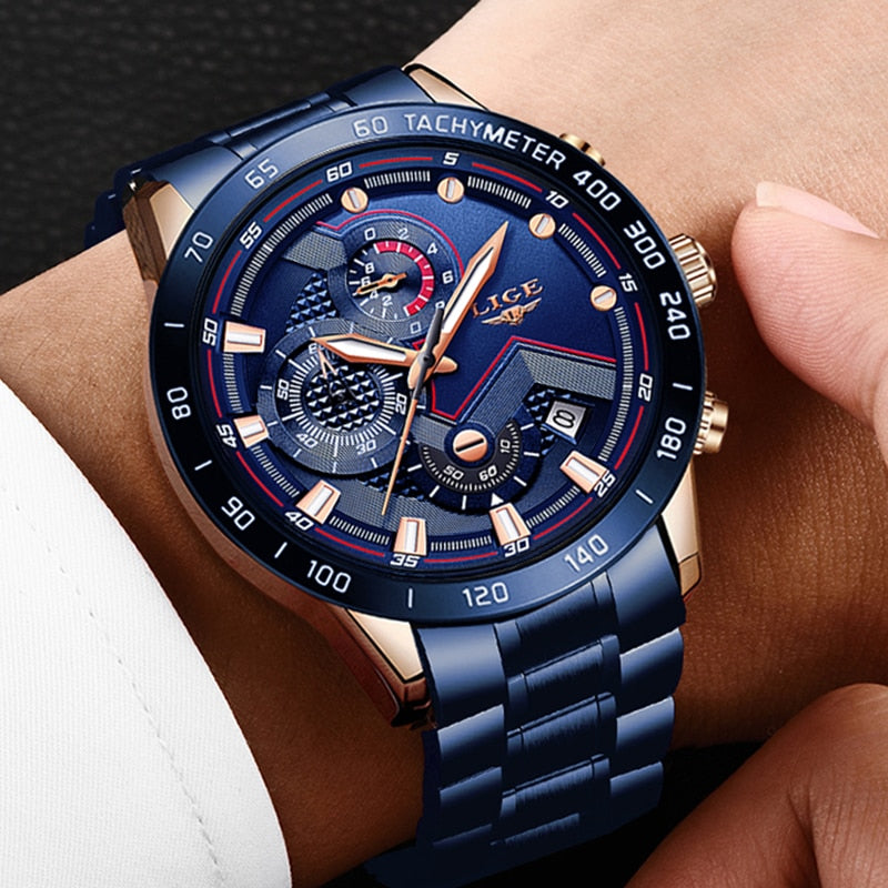 Herren-Chronograph-Luxus-Armbanduhr-Bella Webshop