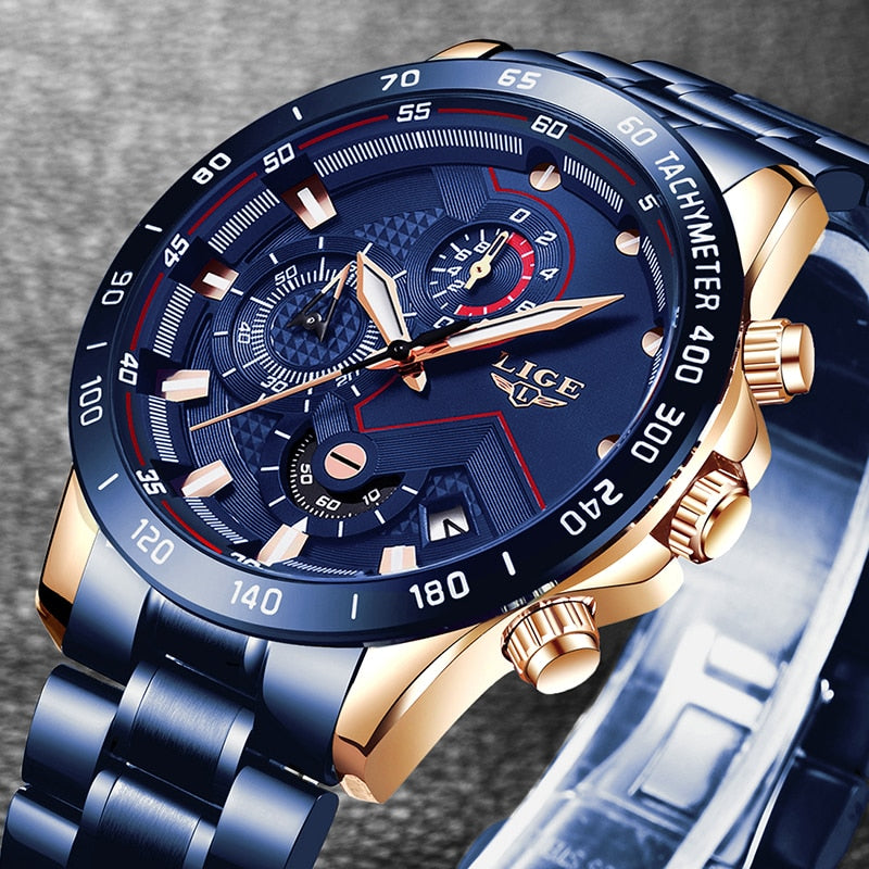 Herren-Chronograph-Luxus-Armbanduhr-Bella Webshop