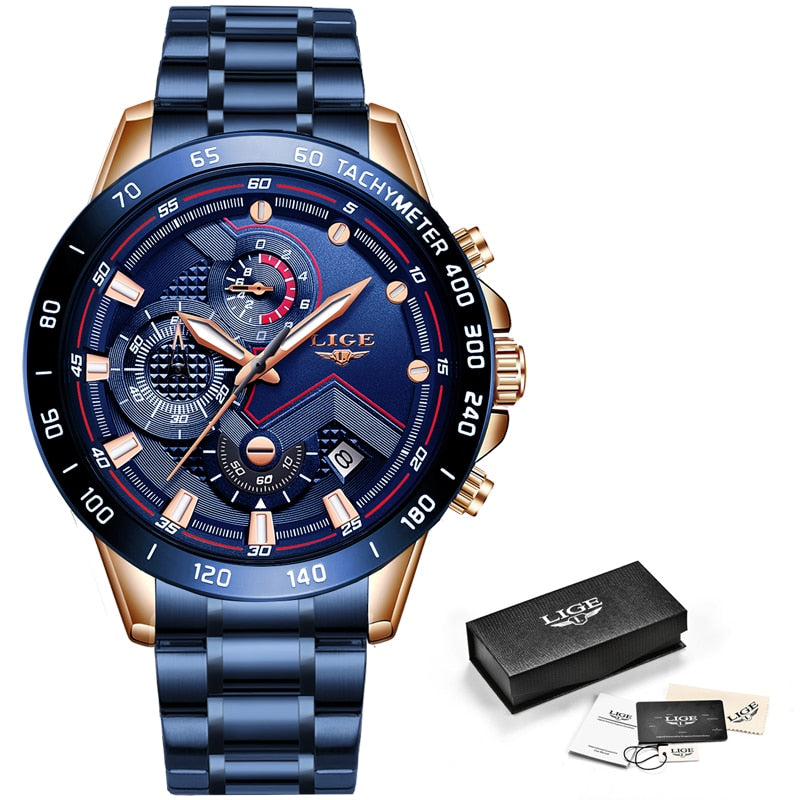 Herren-Chronograph-Luxus-Armbanduhr-Bella Webshop