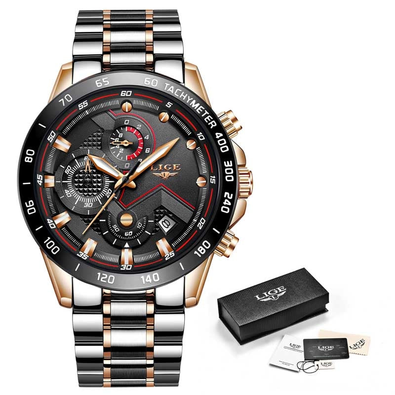 Herren-Chronograph-Luxus-Armbanduhr-Bella Webshop