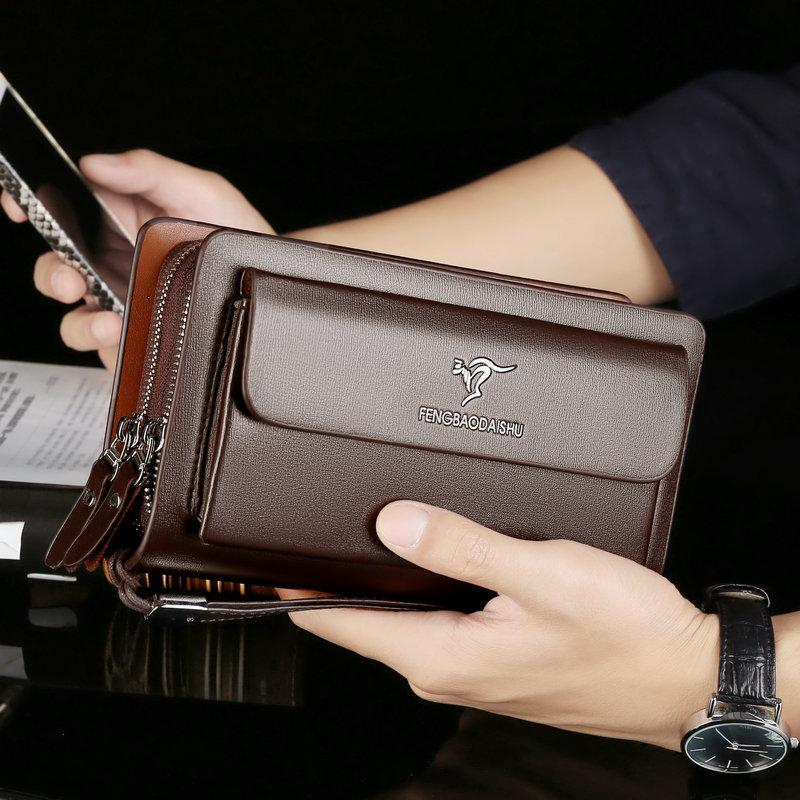 Herren-Clutch-Tasche Aus Echtem Leder-Bella Webshop