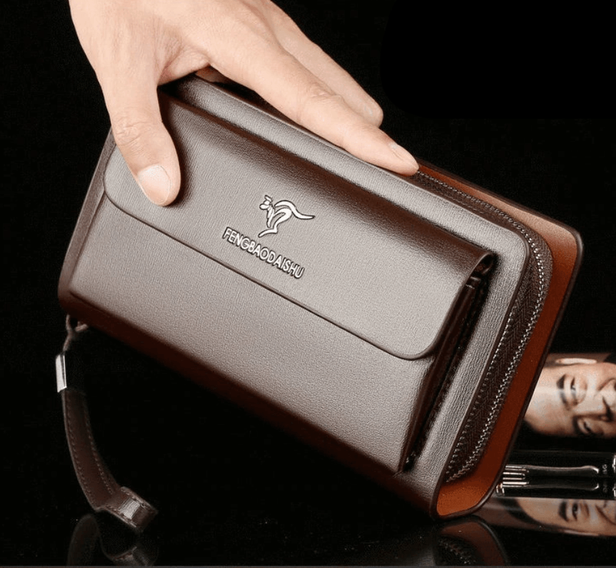 Herren-Clutch-Tasche Aus Echtem Leder-Bella Webshop