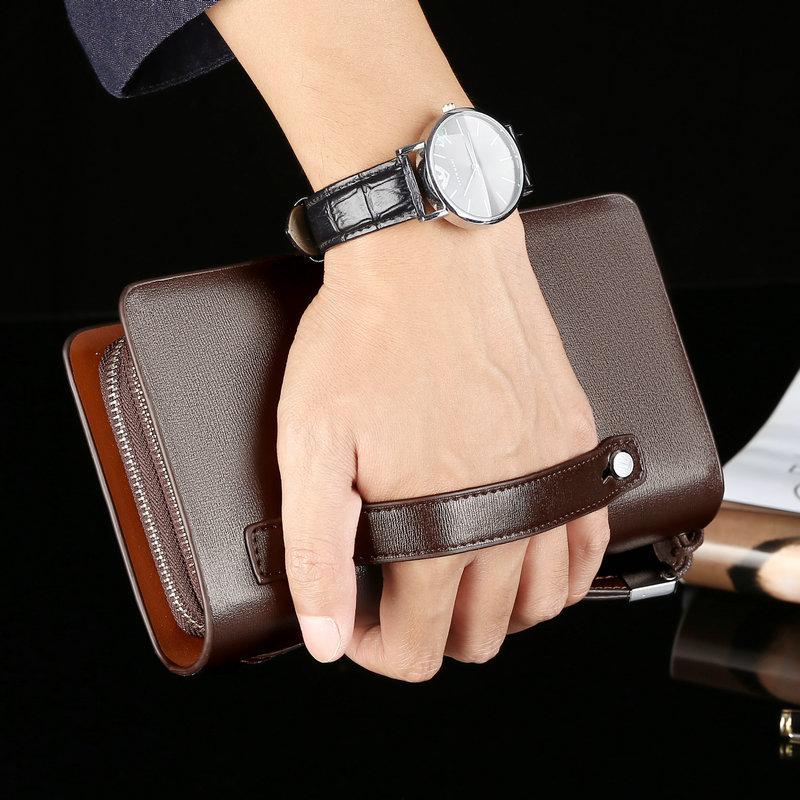 Herren-Clutch-Tasche Aus Echtem Leder-Bella Webshop