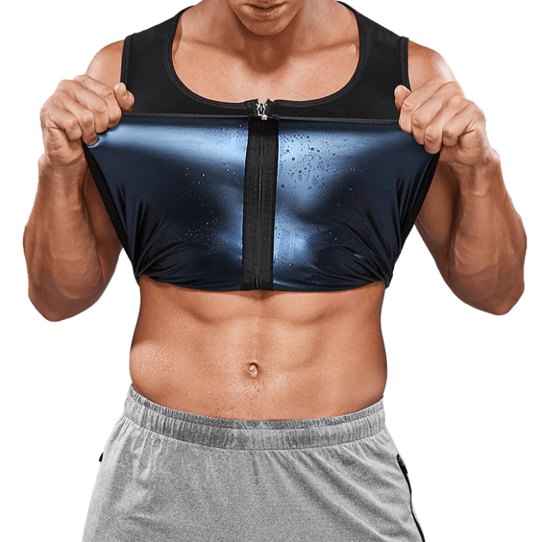 Herren-Sauna-Schweiß Reißverschluss Weste-Bella Webshop