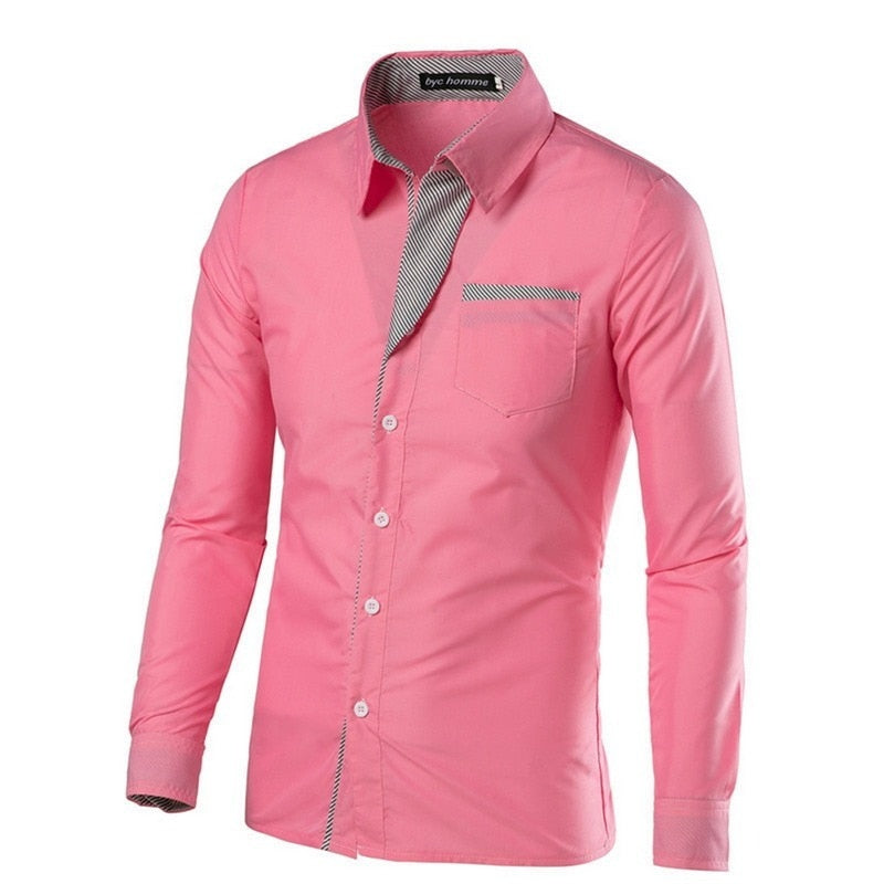 Herren Slim Fit Lange Ärmel-Bella Webshop