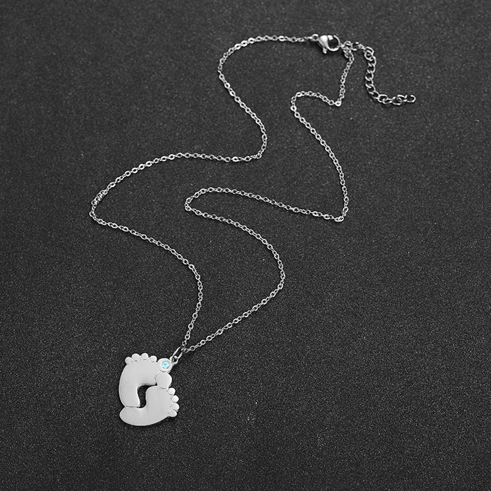 Individuelle Baby-Fuß-Halskette-Bella Webshop