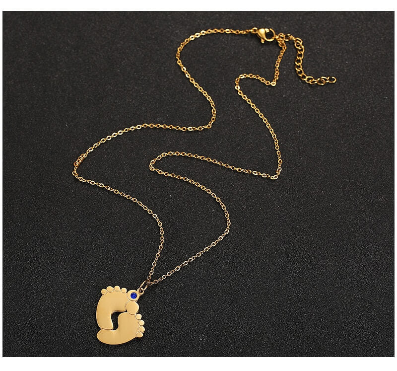 Individuelle Baby-Fuß-Halskette-Bella Webshop