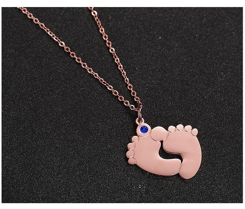 Individuelle Baby-Fuß-Halskette-Bella Webshop