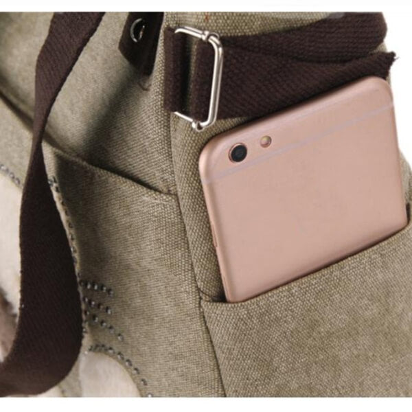 Katze Stickerei Canvas Tasche-Bella Webshop