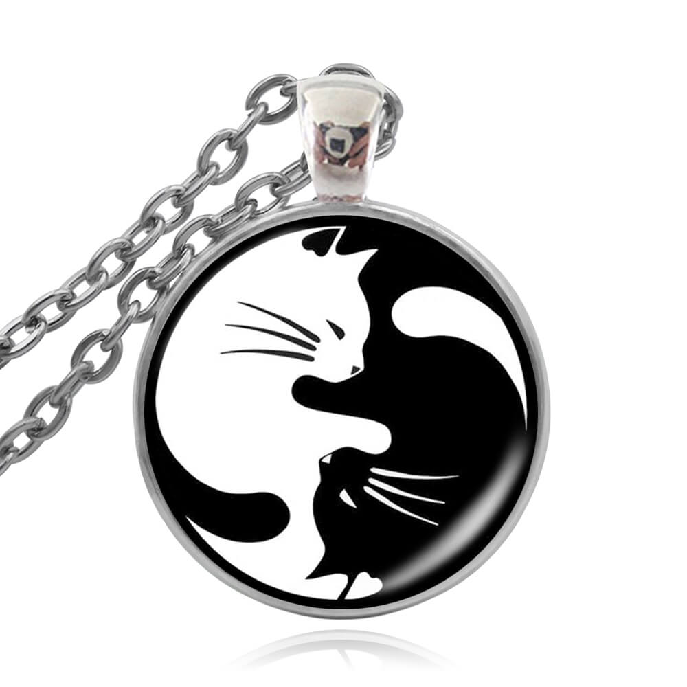 Katze Yingyang Halskette-Bella Webshop