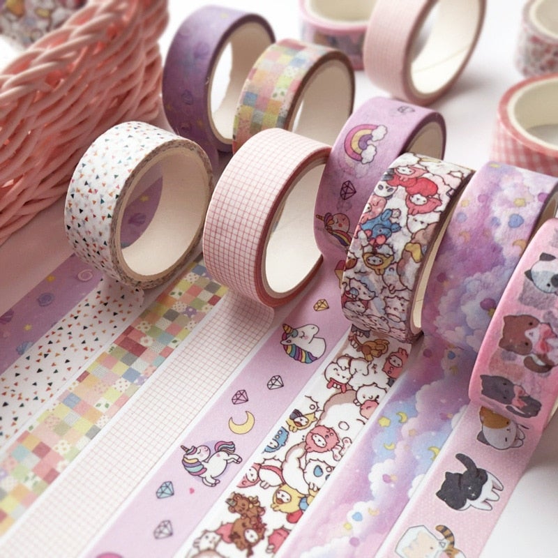 Kawaii Dekoratives Washi Tape (5Er Set)-Bella Webshop