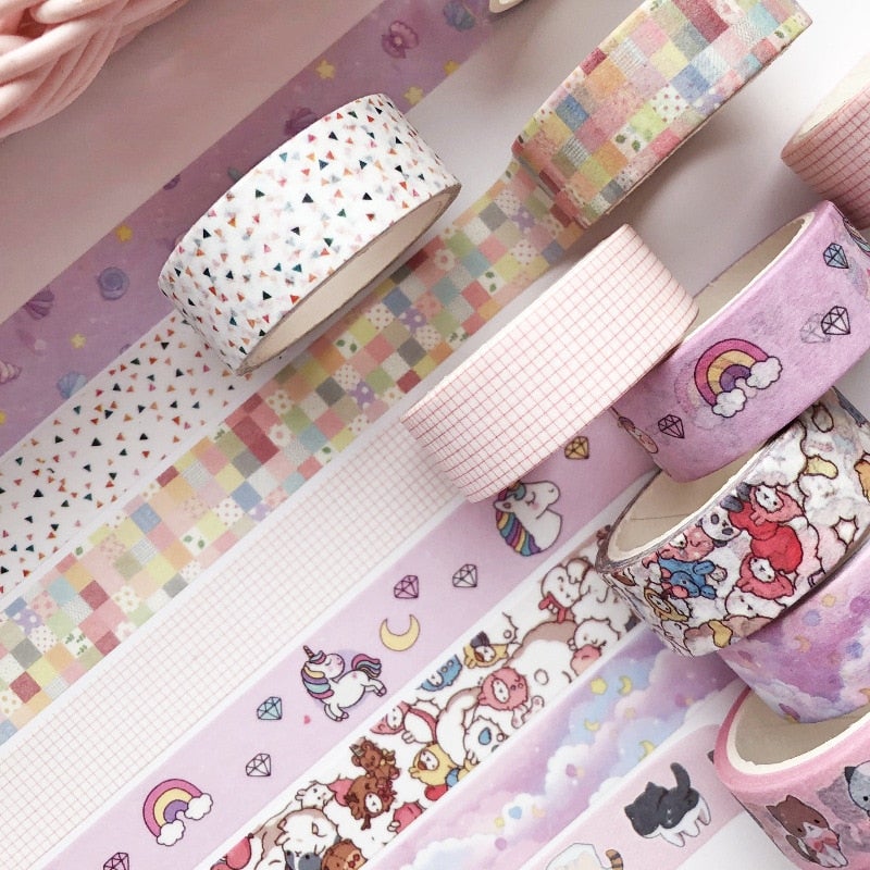 Kawaii Dekoratives Washi Tape (5Er Set)-Bella Webshop