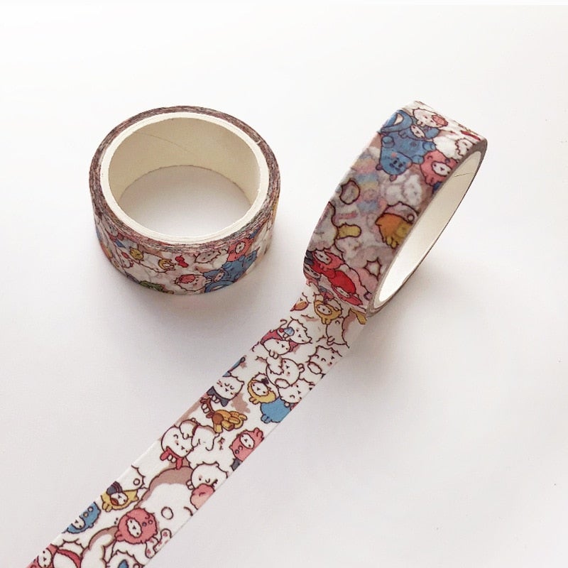 Kawaii Dekoratives Washi Tape (5Er Set)-Bella Webshop