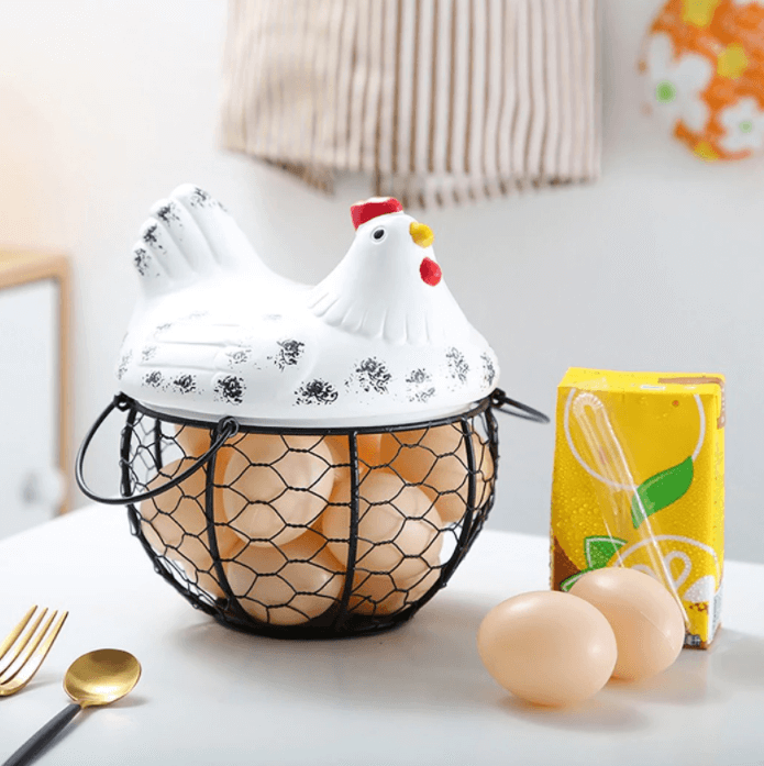 Keramischer Eieraufbewahrungskorb-Bella Webshop