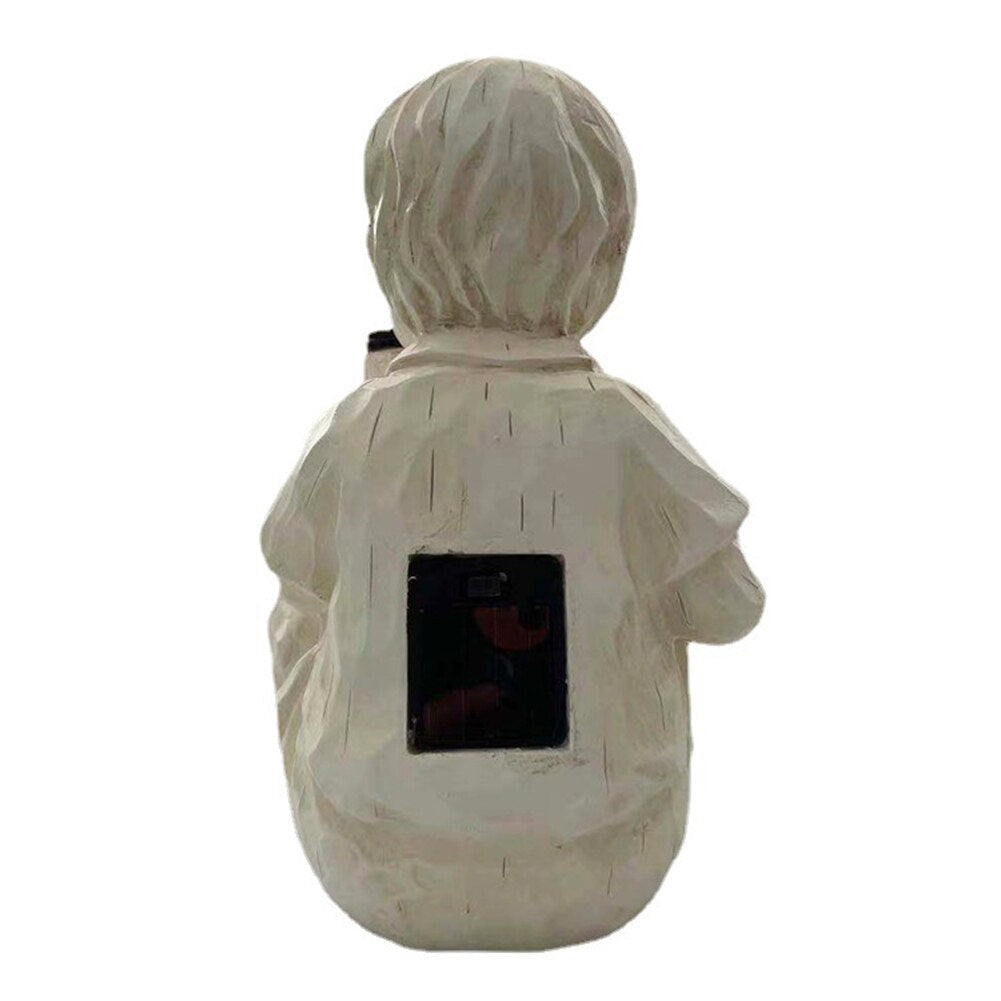 Kinder Mit Solar-Glühwürmchen Gartenstatuen-Bella Webshop