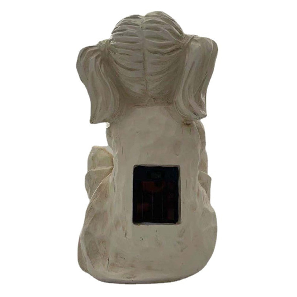 Kinder Mit Solar-Glühwürmchen Gartenstatuen-Bella Webshop