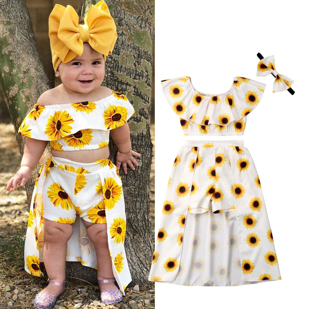 Kinder Sonnenblume Outfit Set-Bella Webshop