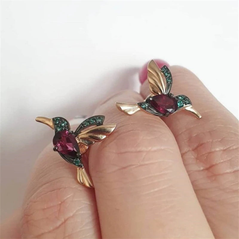 Kolibri-Tropfen-Ohrringe-Bella Webshop