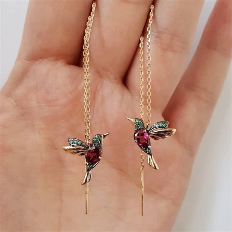 Kolibri-Tropfen-Ohrringe-Bella Webshop