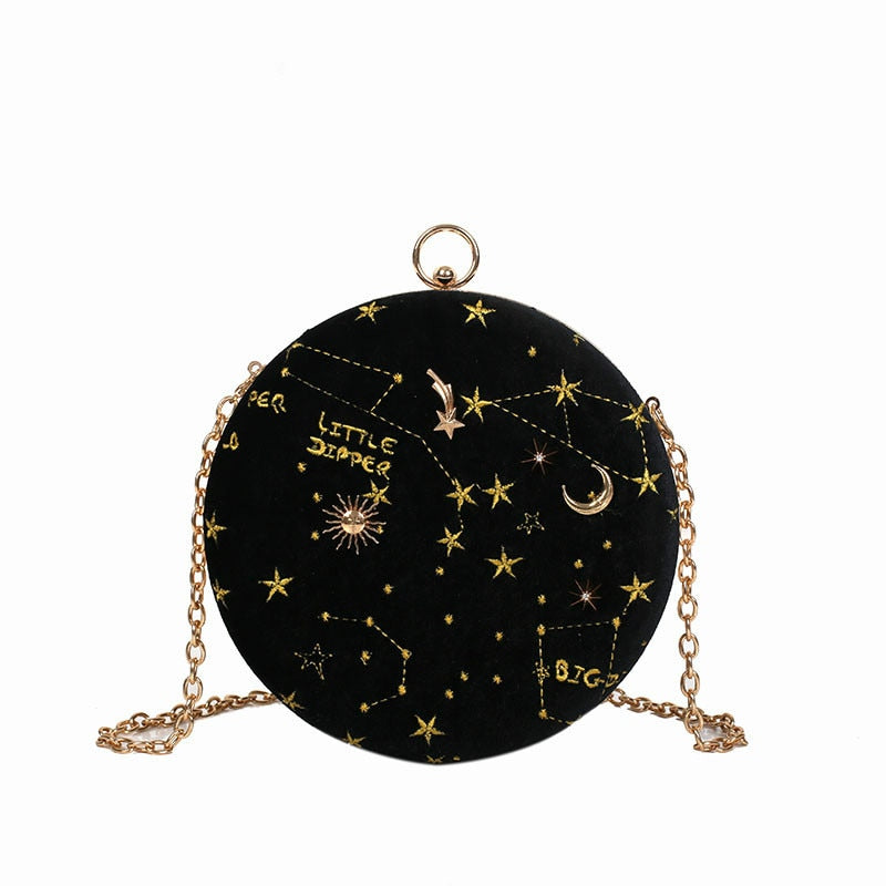 Konstellation Samt Geldbörse-Bella Webshop