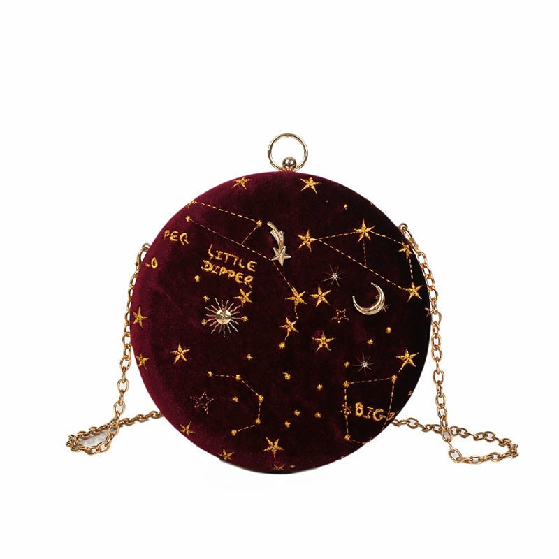 Konstellation Samt Geldbörse-Bella Webshop