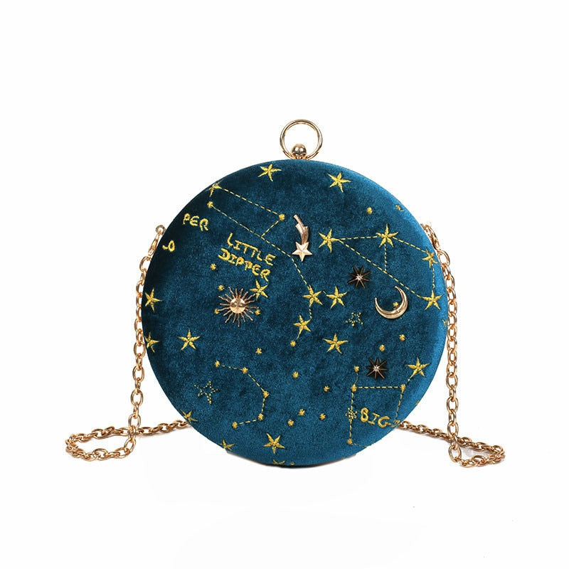 Konstellation Samt Geldbörse-Bella Webshop
